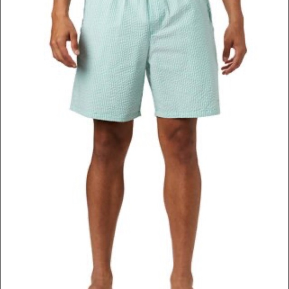 Columbia PFG Super Backcast Shorts Lime Seersucker